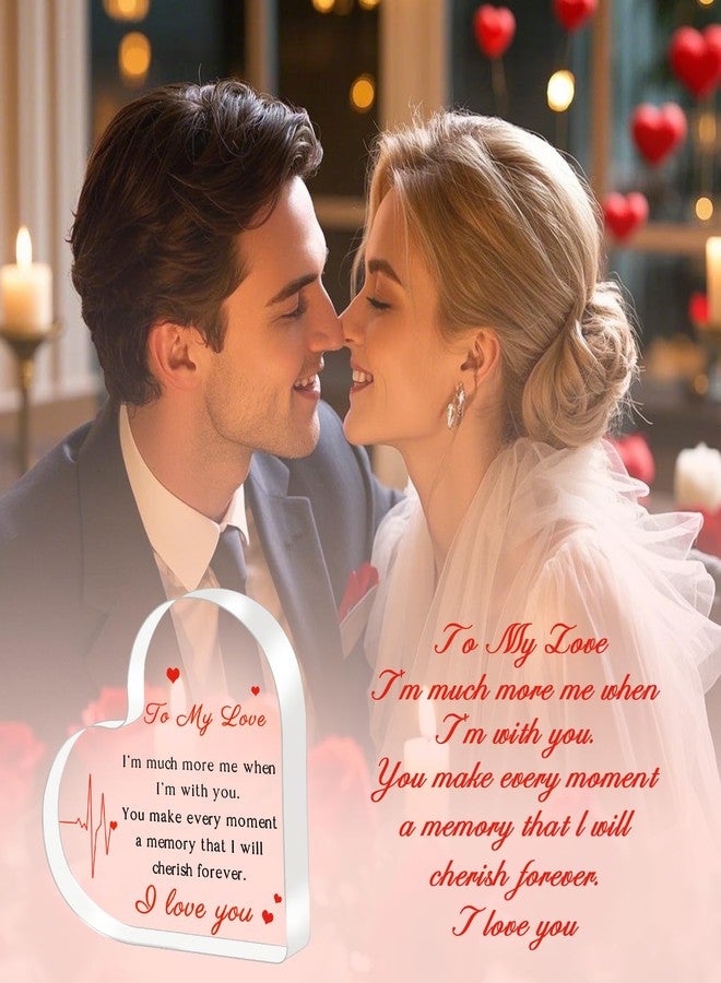 ilifemate Gifts for Her/Him, Girlfriend Boyfriend Gifts - Engraved Acrylic Plaque 4 x 4 Inches, Anniversary Christmas Valentine's Day Birthday Gifts for Girlfriend Boyfriend Husband Wife - Image 2